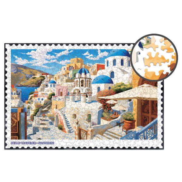 Puzzle drewniane - Hello Traveler - Santorini - 500 el.