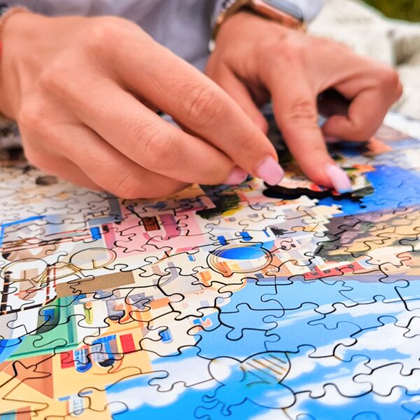 Puzzle drewniane - Hello Traveler - Santorini - 500 el. - obrazek 2
