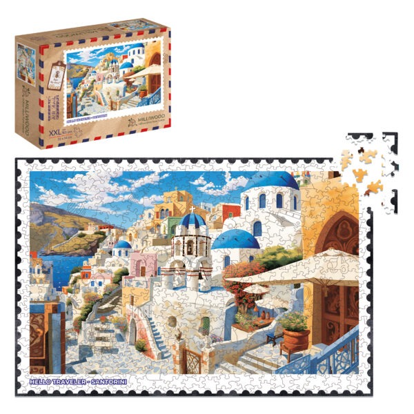 Puzzle drewniane - Hello Traveler - Santorini - 500 el. - obrazek 3