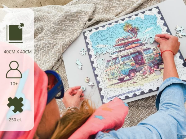 Puzzle drewniane - Hello Traveler - Costa Brava - 250 el. - obrazek 4