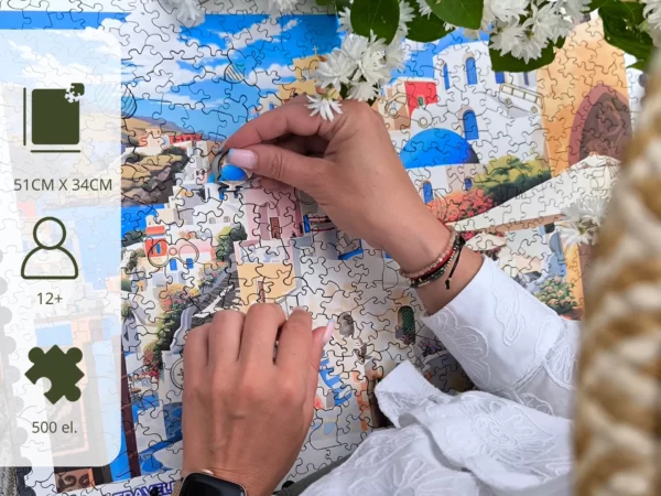 Puzzle drewniane - Hello Traveler - Santorini - 500 el. - obrazek 4