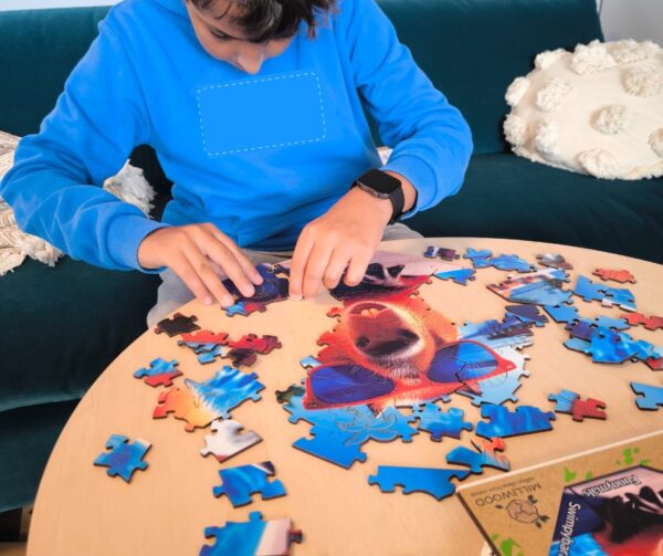 Puzzle drewniane – Funnymals – Kapibara Swimpybara – 90 el. - obrazek 8
