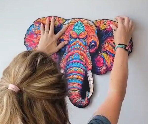 Wooden puzzle - Peace and harmony - Elephant power - 400 el. - Image 8