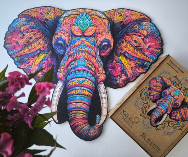 Wooden puzzle - Peace and harmony - Elephant power - 400 el. - Image 7