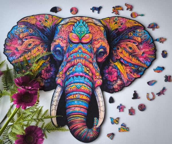 Wooden puzzle - Peace and harmony - Elephant power - 400 el. - Image 3