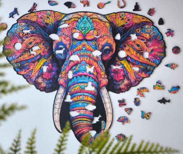 Wooden puzzle - Peace and harmony - Elephant power - 400 el. - Image 2