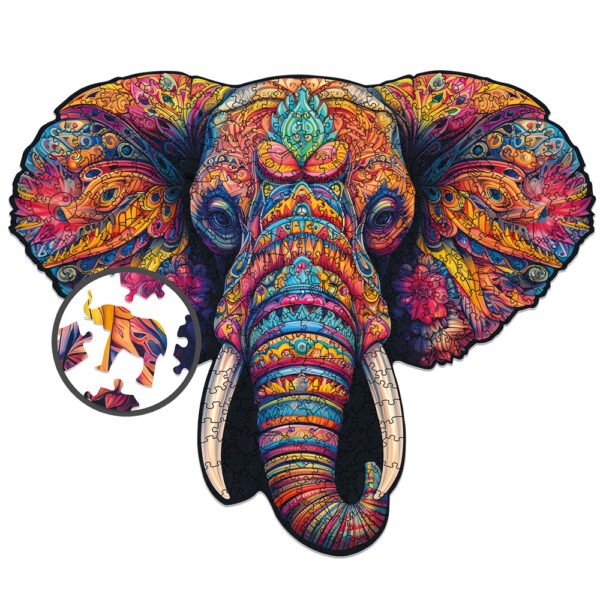 Wooden puzzle - Peace and harmony - Elephant power - 400 el.