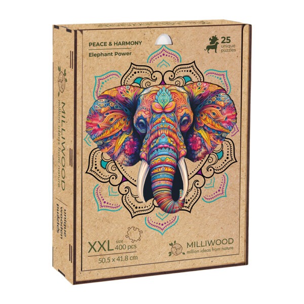 Wooden puzzle - Peace and harmony - Elephant power - 400 el. - Image 11