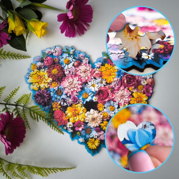 Puzzle drewniane – Celebrating – Serce - 100 el - obrazek 8
