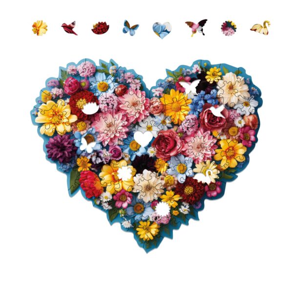 Puzzle drewniane – Celebrating – Serce - 100 el - obrazek 13