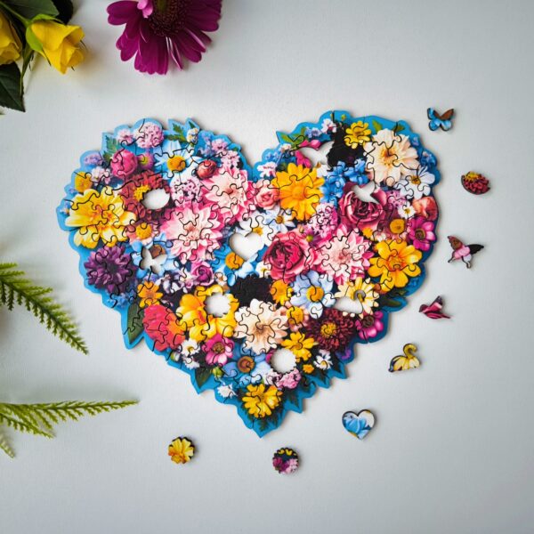 Puzzle drewniane – Celebrating – Serce - 100 el - obrazek 4