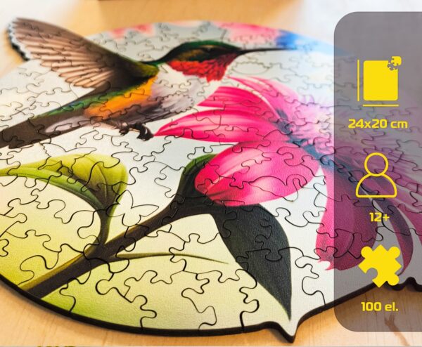 Puzzle drewniane – Celebrating – Koliber - 100 el - obrazek 3