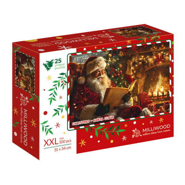 Puzzle drewniane – Christmas – Święty Mikołaj – 500el. - obrazek 16