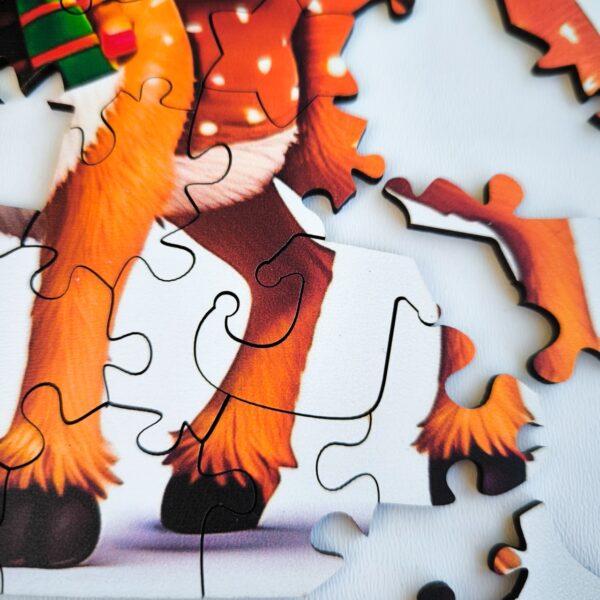 Puzzle drewniane – Christmas – Reniferek –  50el. - obrazek 5