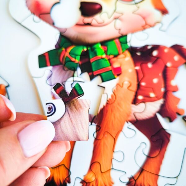 Puzzle drewniane – Christmas – Reniferek –  50el. - obrazek 8