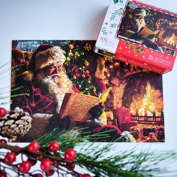 Puzzle drewniane – Christmas – Święty Mikołaj – 500el. - obrazek 3