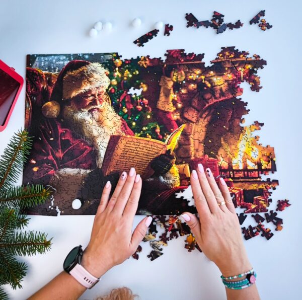 Puzzle drewniane – Christmas – Święty Mikołaj – 500el. - obrazek 7