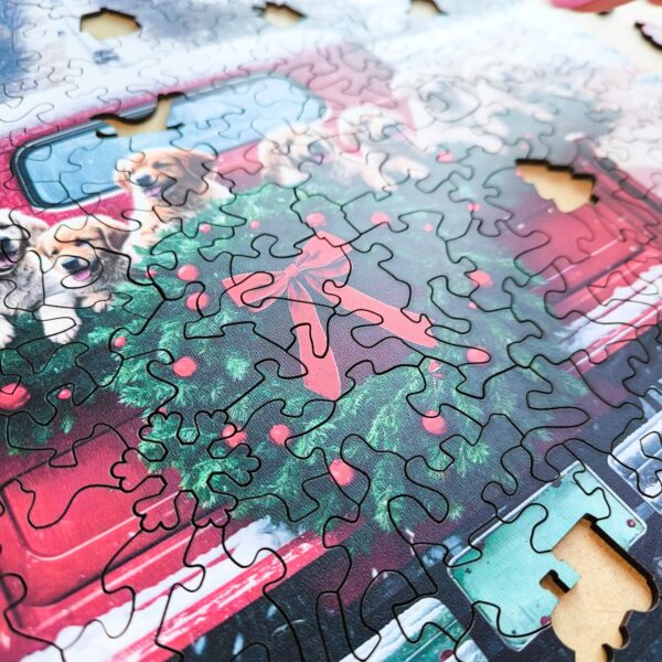 Puzzle drewniane – Christmas – Podróżujące psy – 250el. - obrazek 4