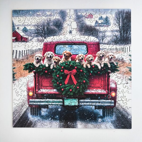 Puzzle drewniane – Christmas – Podróżujące psy – 250el. - obrazek 8