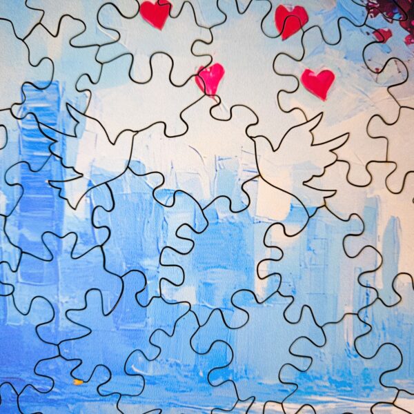Drewniane Puzzle- Celebrating - Love is in the air 200 el. 40x40 - obrazek 9