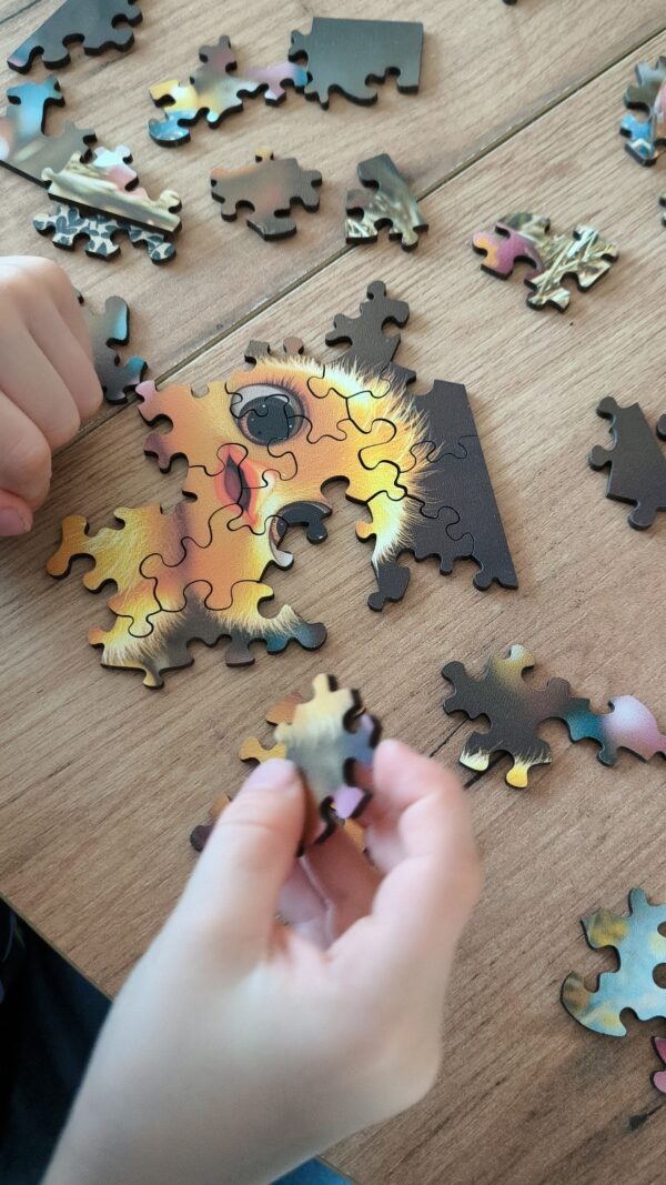 Drewniane Puzzle Milliwood – Celebrating – Wielkanocny Kurczaczek 20×14,8 50 el. - obrazek 5