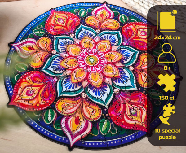 Puzzle drewniane – Peace and harmony – Mandala Nadziei – 150 el. - obrazek 13