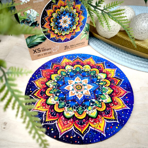 Puzzle drewniane – Peace and harmony – Nocna Mandala – 100 el. - obrazek 7