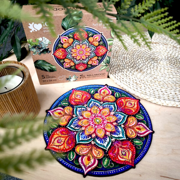 Puzzle drewniane – Peace and harmony – Mandala Nadziei – 150 el. - obrazek 3