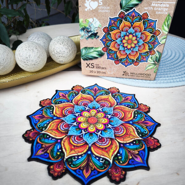 Puzzle drewniane – Peace and harmony – Mandala radości – 100 el. - obrazek 7