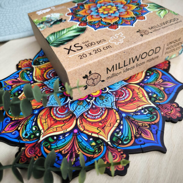 Puzzle drewniane – Peace and harmony – Mandala radości – 100 el. - obrazek 8