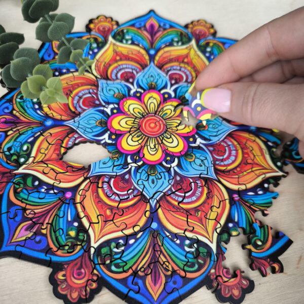 Puzzle drewniane – Peace and harmony – Mandala radości – 100 el. - obrazek 9