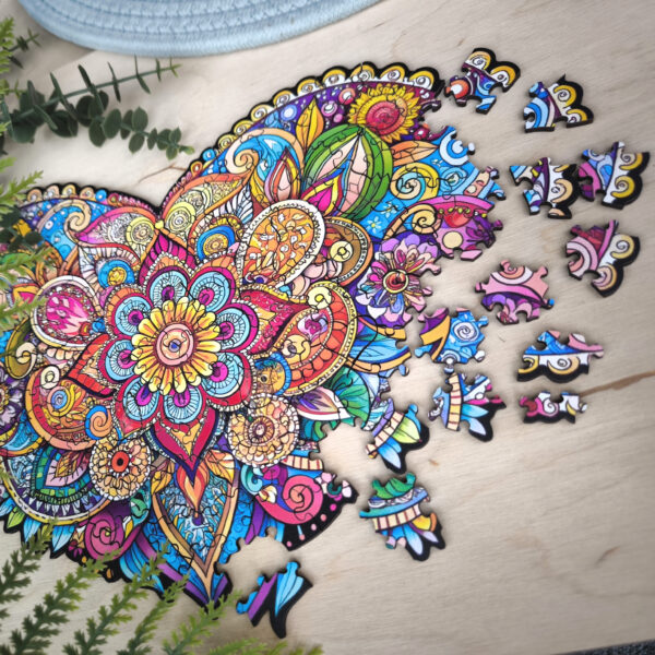 Puzzle drewniane – Peace and harmony – Mandala Miłości – 150 el. - obrazek 10