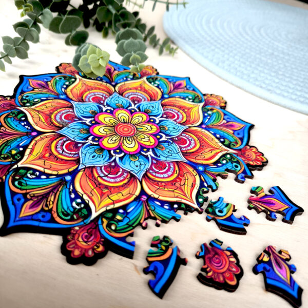 Puzzle drewniane – Peace and harmony – Mandala radości – 100 el. - obrazek 2