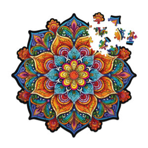 Puzzle drewniane – Peace and harmony – Mandala radości – 100 el.