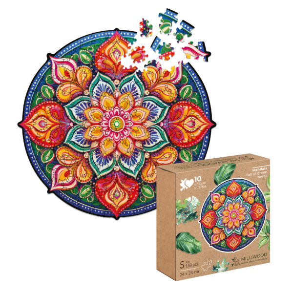 Puzzle drewniane – Peace and harmony – Mandala Nadziei – 150 el. - obrazek 5