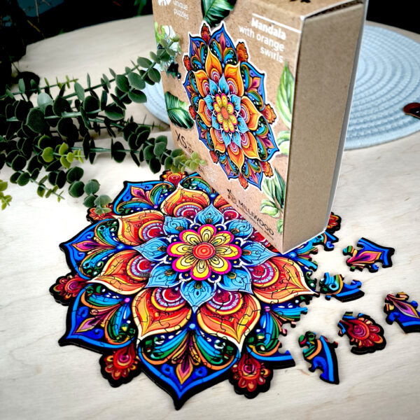 Puzzle drewniane – Peace and harmony – Mandala radości – 100 el. - obrazek 10