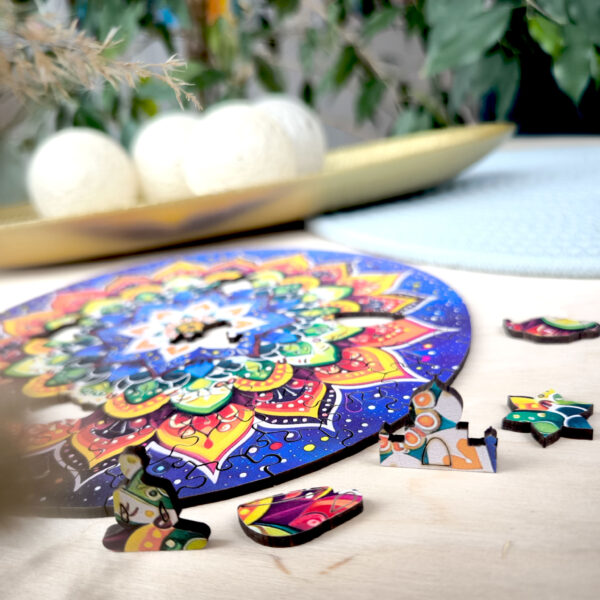 Puzzle drewniane – Peace and harmony – Nocna Mandala – 100 el. - obrazek 12