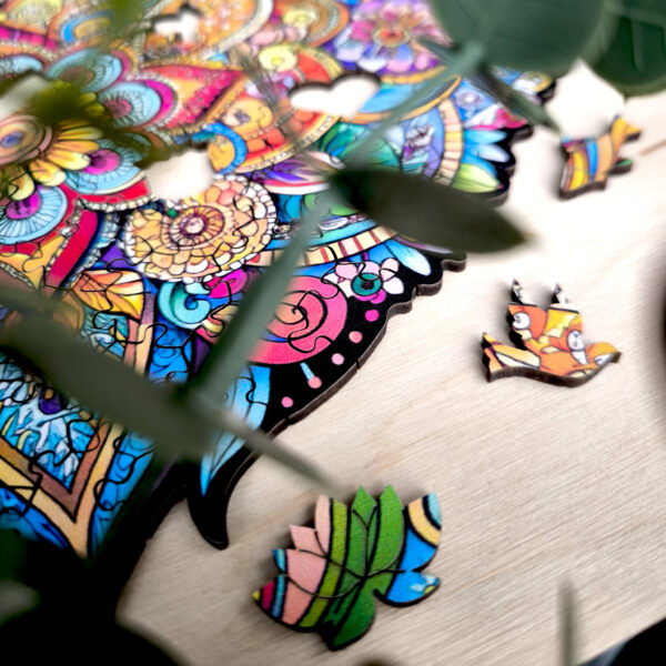 Puzzle drewniane – Peace and harmony – Mandala Miłości – 150 el. - obrazek 12