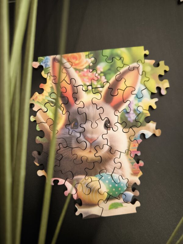 Drewniane Puzzle Milliwood – Celebrating – Wielkanocny Zajączek 20×14,8 50 el. - obrazek 8